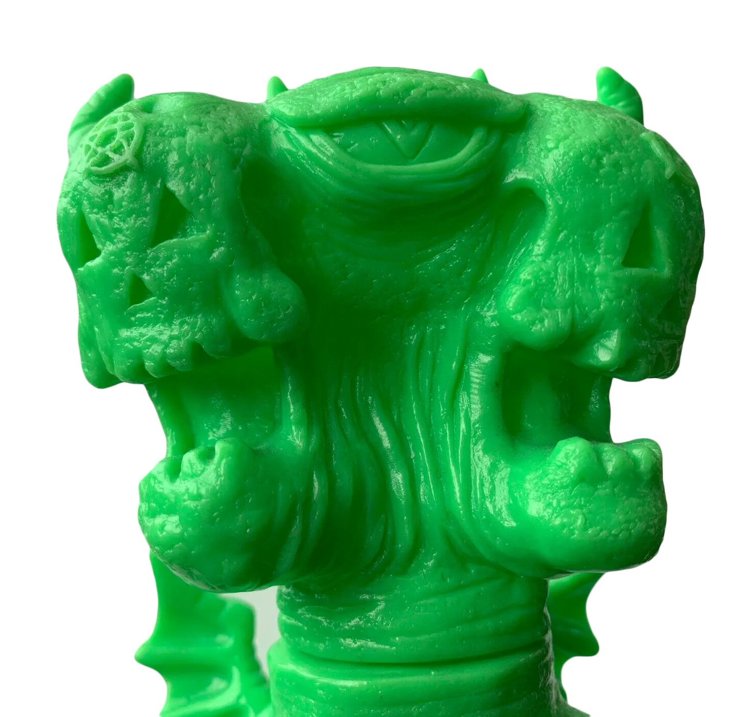 Frank Mysterio Antichristo 666 Sofubi Lime Green Blank Unpainted Soft Vinyl Art Toy