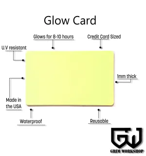 Glow Card : Rechargeable Glow in The Dark Cards