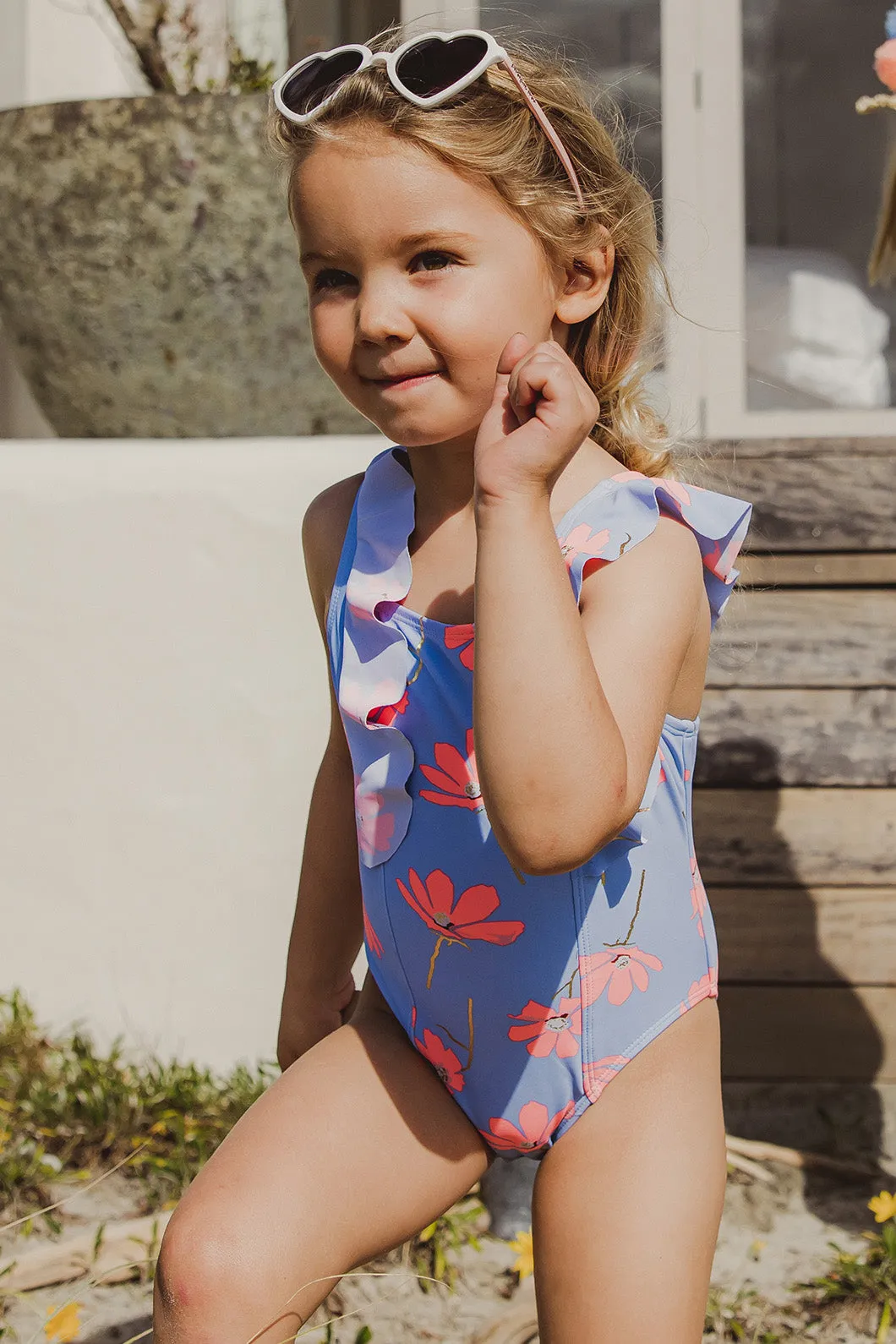 Kids Swimsuit Snapper Rock Beach Bloom Ruffle