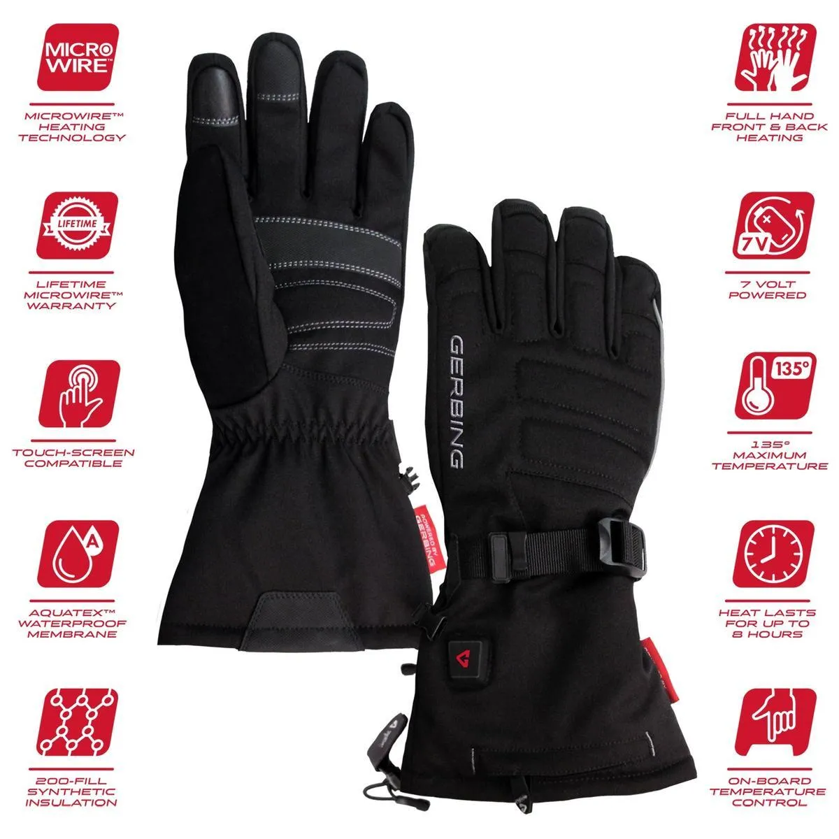 Open Box Gerbing S7 Men's Battery Heated Gloves - 7V Battery