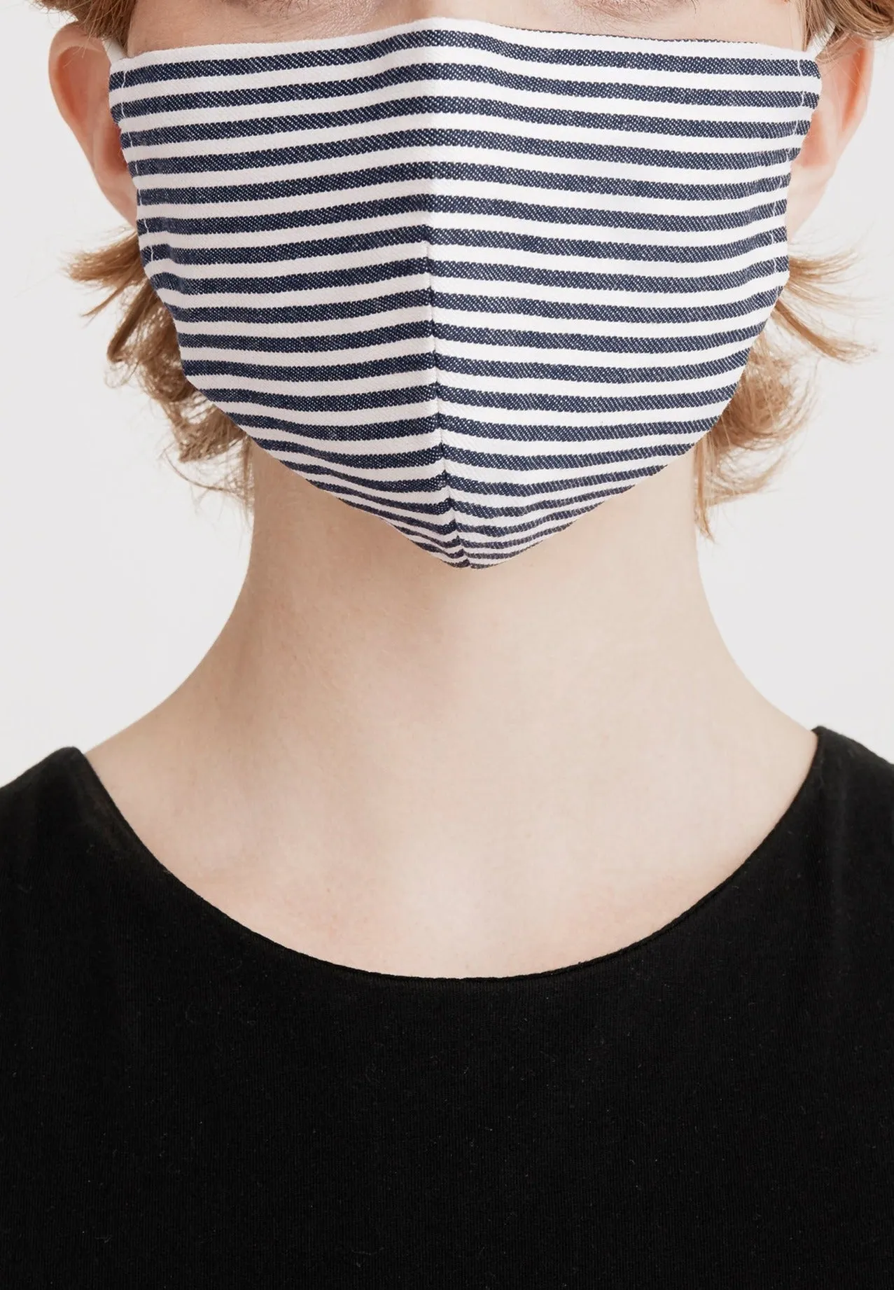 Paisie Adjustable Face Mask in Navy