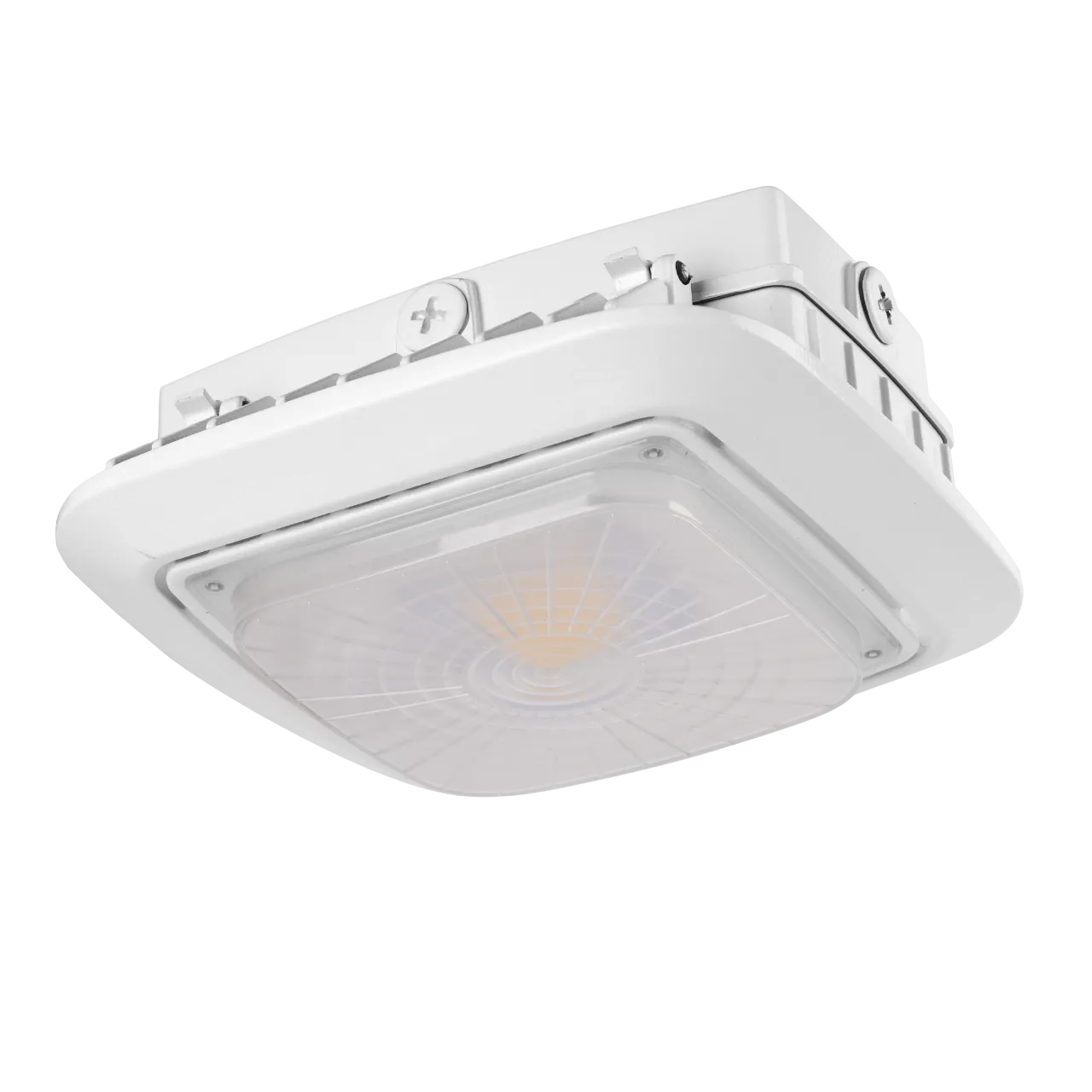 Parking Garage/Canopy Light w/Motion Sensor - Bluetooth App Programmable (30w/50w/75w/100w) 14,000lm 3CCT (3000K/4000K/5000K) Adjustable 100-277vAC