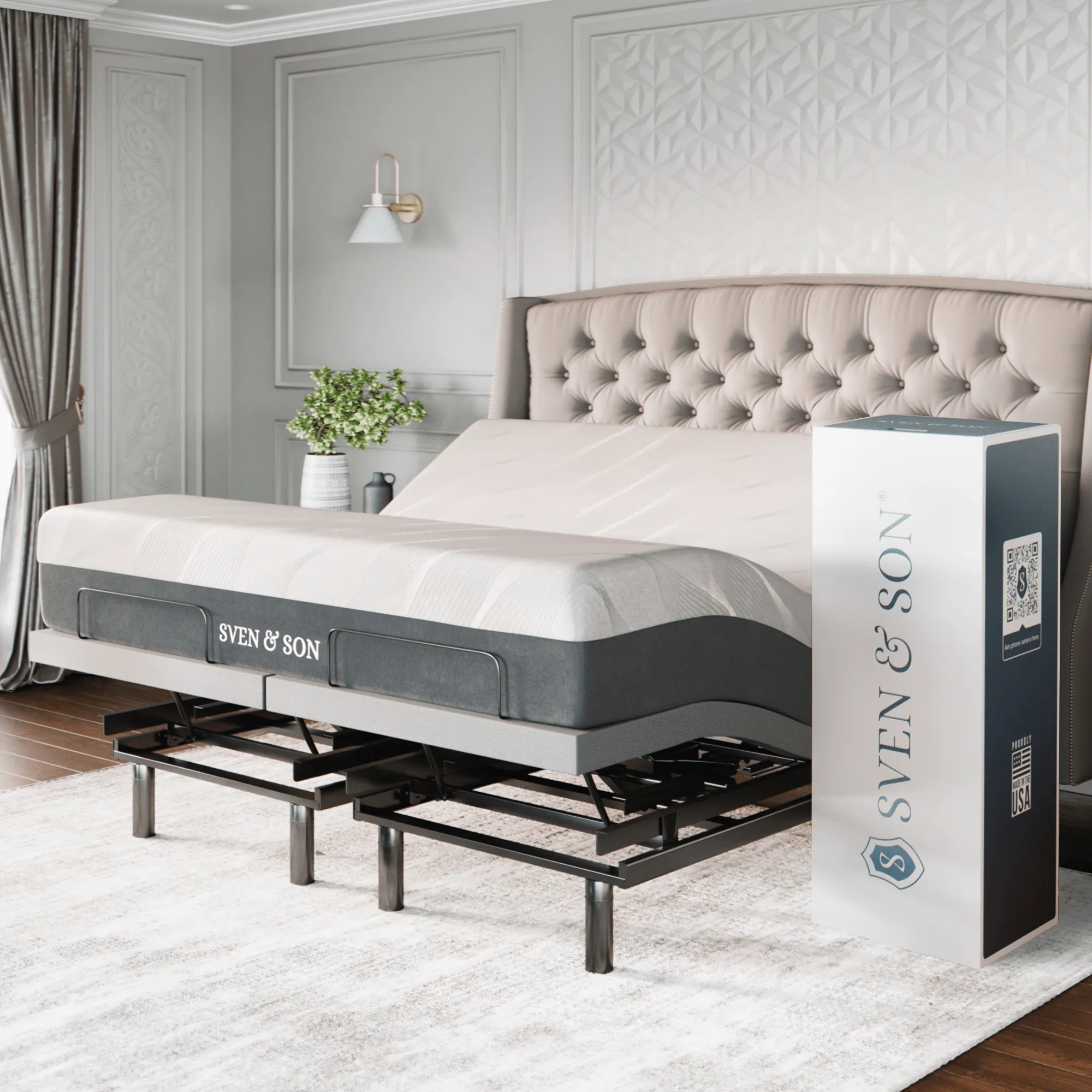 Platinum Series Adjustable Bed Base   Choice of Mattress Bundle