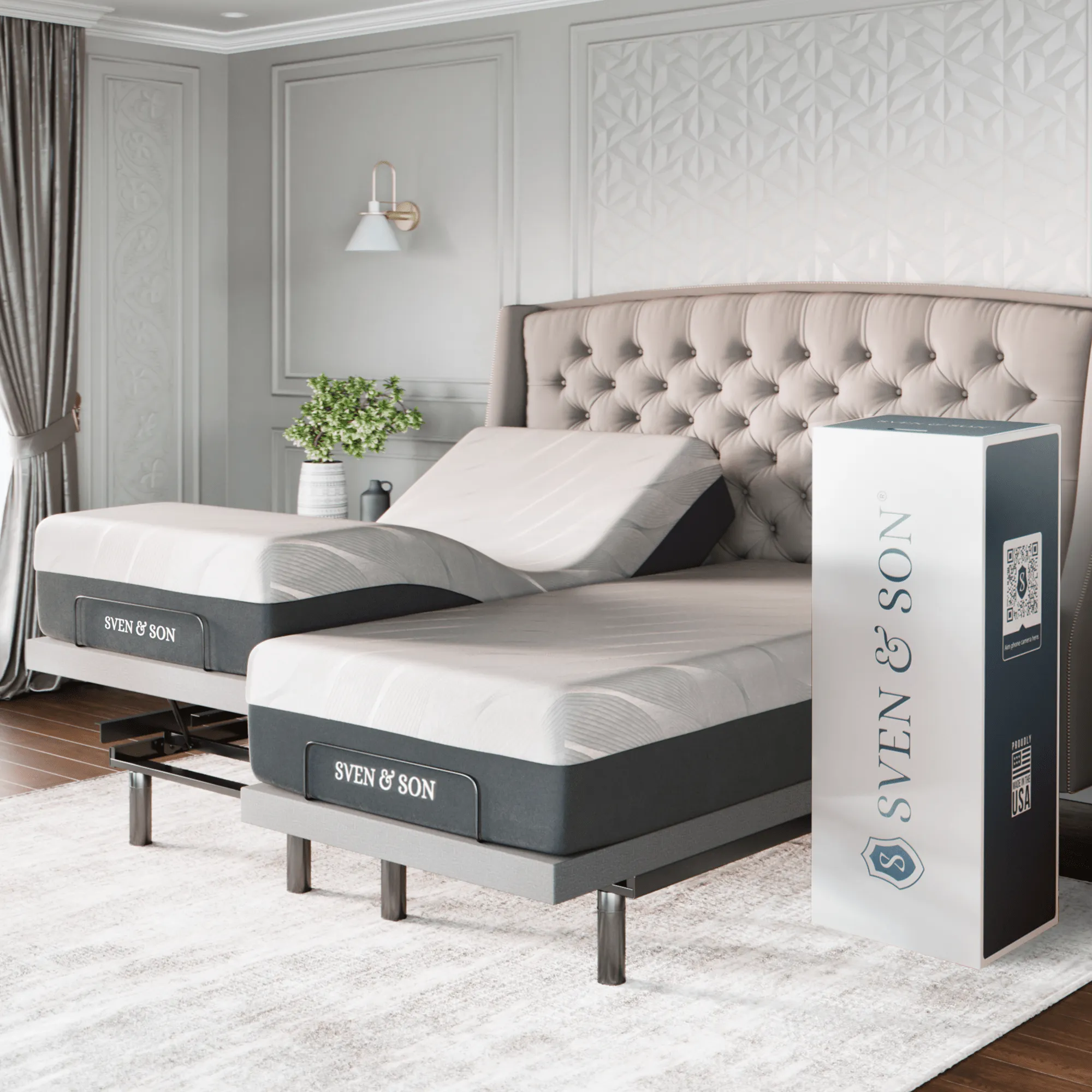 Platinum Series Adjustable Bed Base   Choice of Mattress Bundle