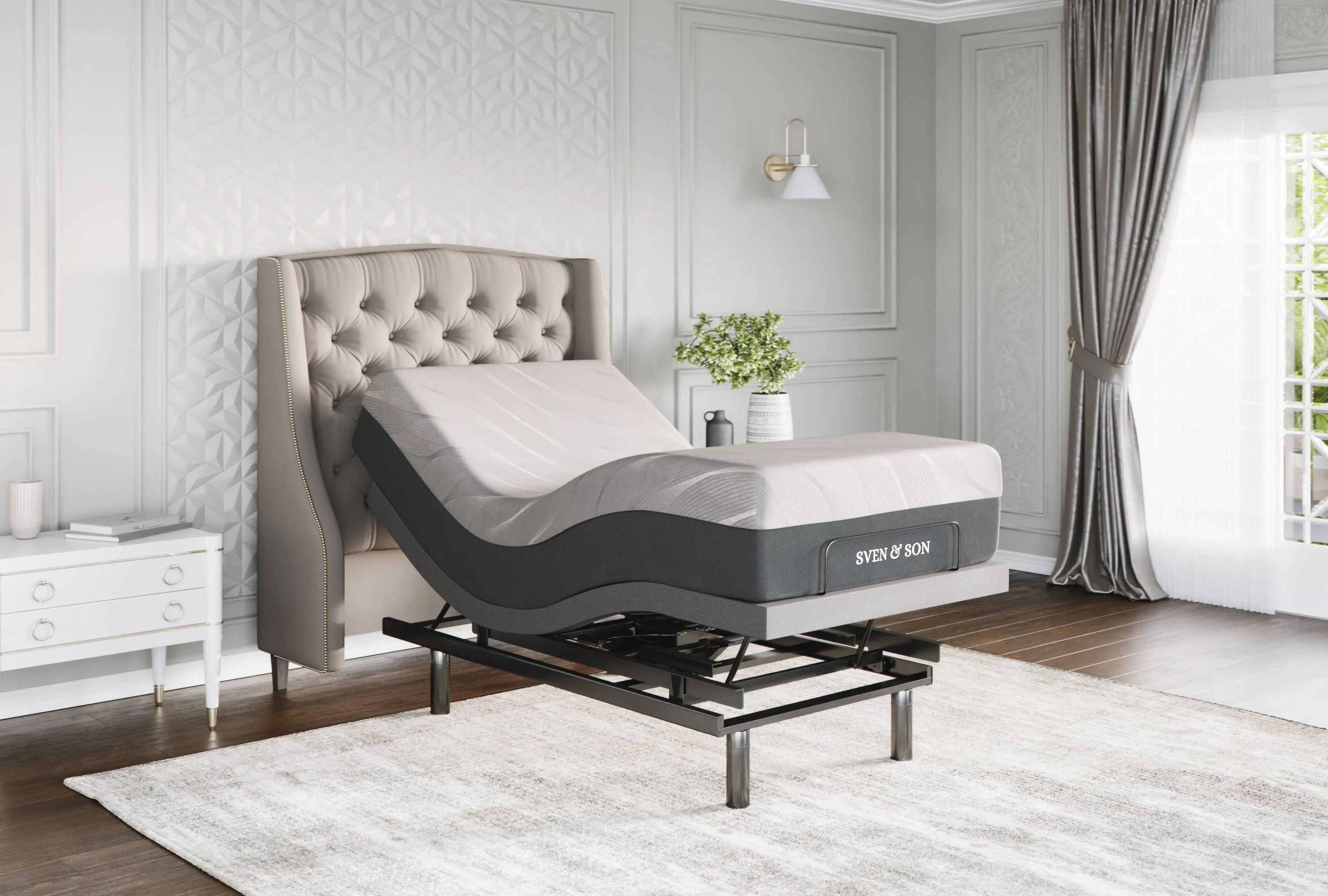 Platinum Series Adjustable Bed Base   Choice of Mattress Bundle