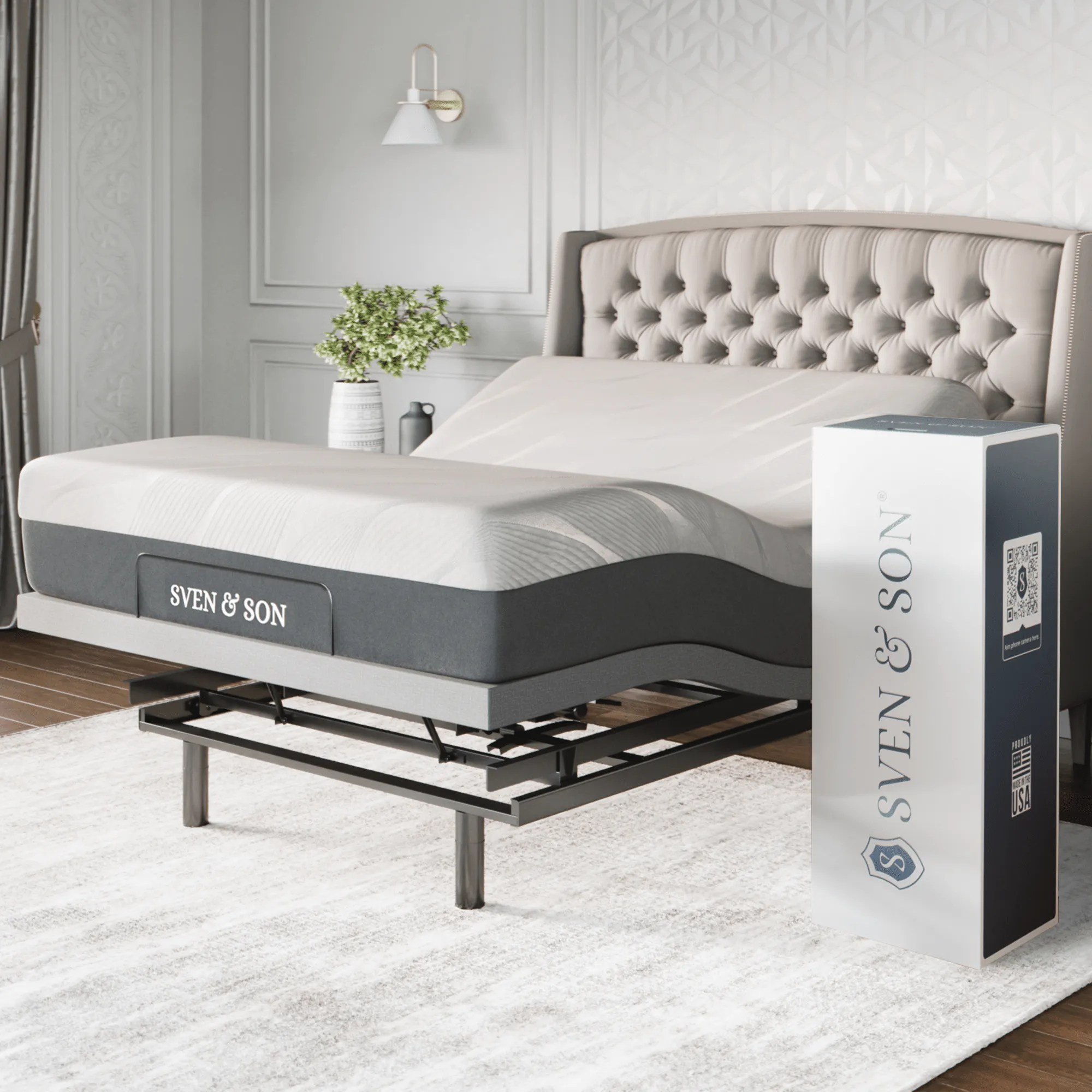 Platinum Series Adjustable Bed Base   Choice of Mattress Bundle