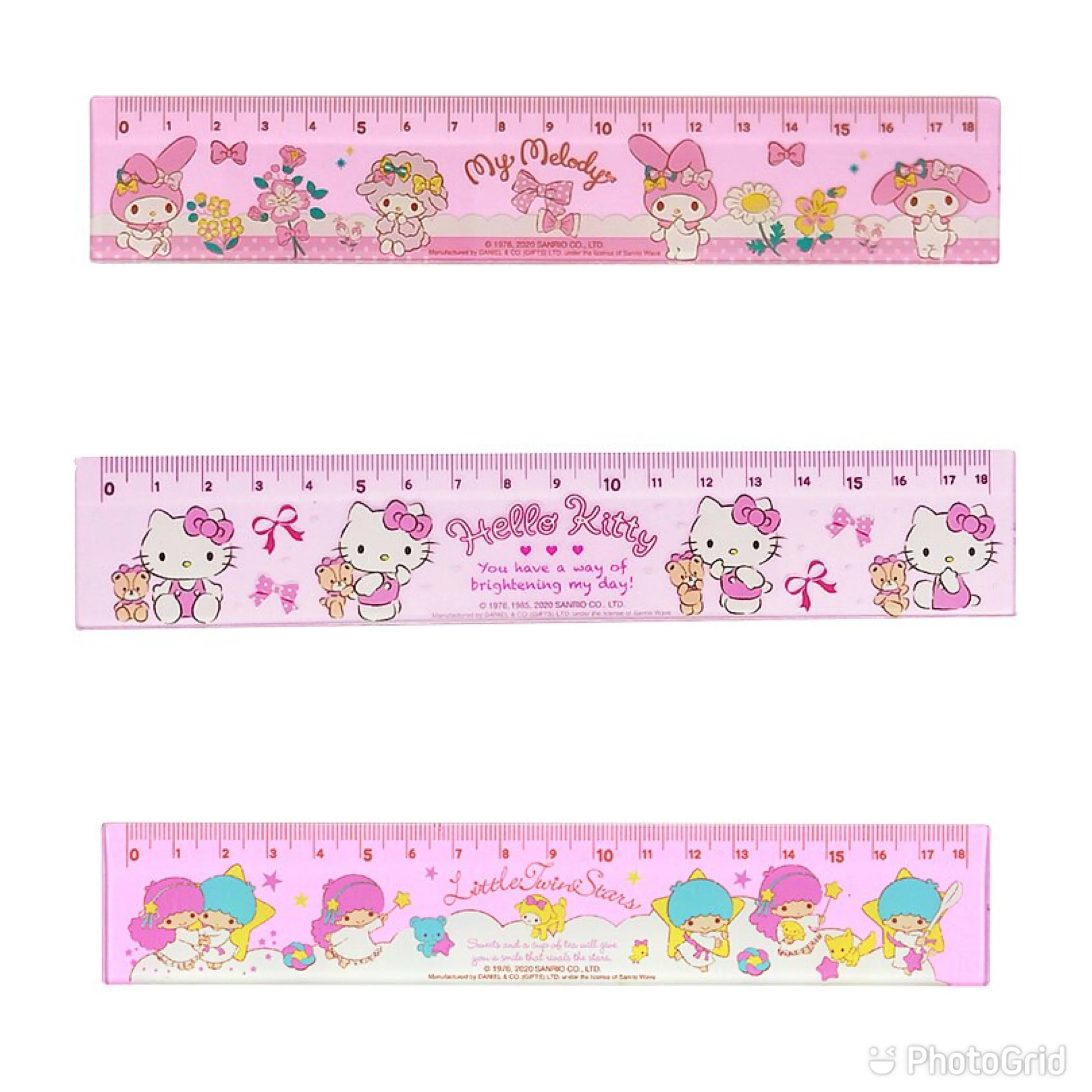 Sanrio Character Ruler - 18 cm