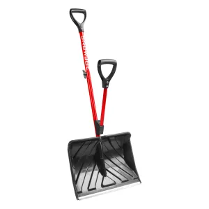 Snow Joe SJ-SHLV01-RED Shovelution Strain-Reducing Snow Shovel | Spring Assisted Handle