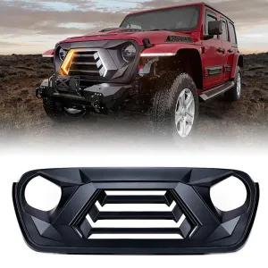 USA ONLY Vader Series Grille with Turn Signal and Daytime Running Lights for 2018  Jeep Wrangler JL JT